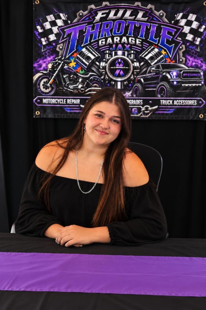 Harmony, front counter at Full Throttle Garage JAX